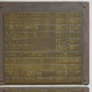 Hoogoven monument namen Ol t/m Sta