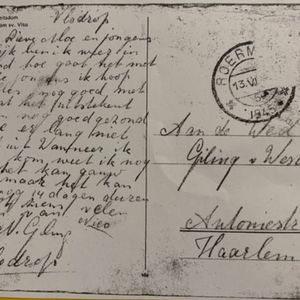 Brief van Nico Giling uit Vlodrop Poststempel 13 VI