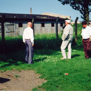Lager Ammendorf 1992. V.l.n.r. Siem van der Meij, Frans Korf en Claus Hauptmann uit Zöschen.