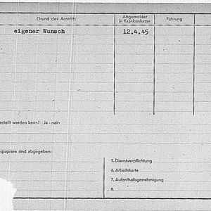 Schoone Wim 1925 Arbeitskaart voorzijde iTs76005244v