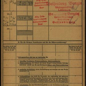 Albert Kroon, invaliditeits verzekering, achterzijde. iTs73200186v