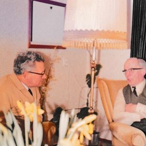 Arie Meijdam en Frans Busschers in de 90'er jaren.
