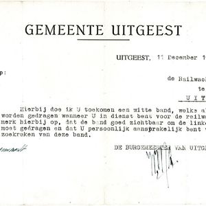 Ursem Niek, bewaking railwacht en wegenwacht