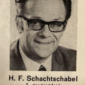 Far Schachtschabel 1 augustus 1972 Jubileum 25-jaar Hoogovens. Bron: Samen juli 1972.