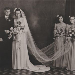 Piet Nagel huwde Trudy Schuijt op 4 februari 1948. Bron: familie Nagel.
