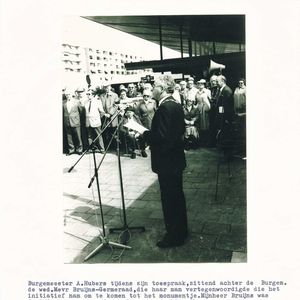 Herdenking op 14  april 1984. Toespraak Burgemeester Hubers.