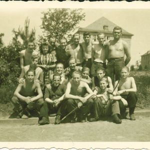 Groep Merwede gijzelaars in Niederlahnstein am Rhein mei 1945