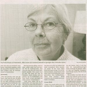 Noordhollands Dagblad 9 april 2005 rechter deel