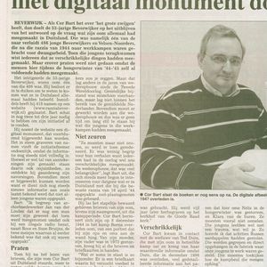 De Kennemer van 20 april 2005 Interview met Cor Bart deel 1