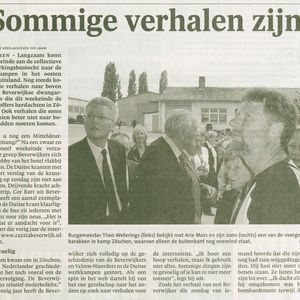 Noordhollands Dagblad 24 mei 2005 Artikel i.v.m. Herdenking Zöschen op 22 mei 2005 deel 1