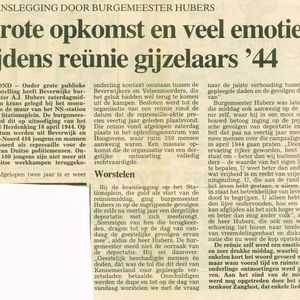 IJmuider Courant 16 april 1984 Verslag reunie gijzelaars op 14 april 1984