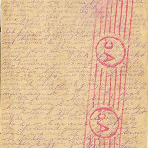 Briefkaart Louis van Noort van 11 september 1944 achterzijde