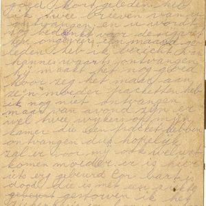 Briefkaart Louis van Noort van 4 januari 1945 achterzijde