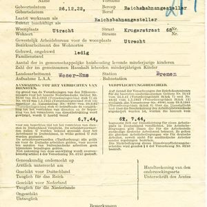 Transportbrief 6 juli 1944