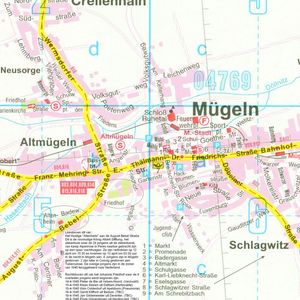 Kaart van Mügeln