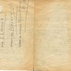 Transportbrief 6 juli 1944 adreszijde