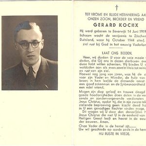 Bidprentje van Gerard Kochx