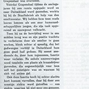 Uit het bedrijfsblad Samen van Hoogovens mei 1947. Het In Memoriam van Jan. 