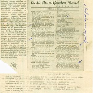 1970 05 06 Krantenartikel over komende plaatsing van het monument