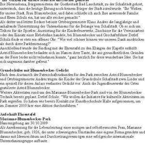 Eröffnung Marianne-Blumenbecker-Park Schafstädt teil 2