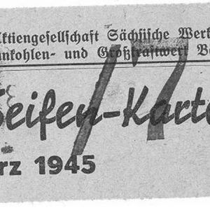 Zeepkaart van Leen de Boer van maart 1945