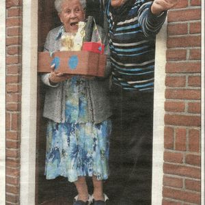 Briljanten echtpaar van der Weg. Bron: De Beverwijker van 5 april 2012