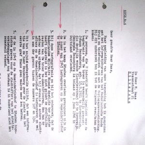 Brief van het NIOD aan de broer van Joep Baas waarin ook Johann Rennenberg genoemd wordt. Bron: Archief Stadt Leuna.