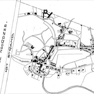 Kaart van Wijk aan Zee rond 1949