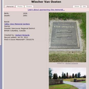 Valley View Cemetery, 14644 72 Ave., in Surrey, B.C.