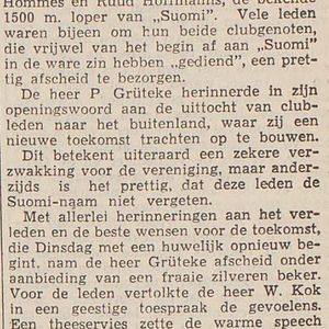 Ruud en Magda nemen afscheid van Suomi en gaan naar Nieuw-Guinea. IJm. Courant 18-02-1952.