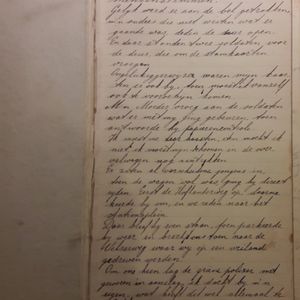 Dagboek Ab Woortman 1e blad. Bron de heer W. Woortman.
