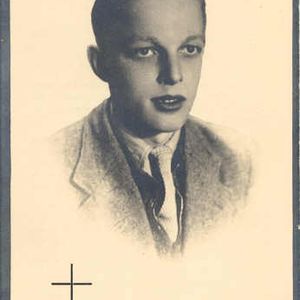 Bidprentje van Johan Kloes voorzijde. Ontvangen van Jos Kunnen